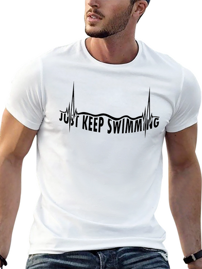 Just Keep Swimming Heartbeat Tee