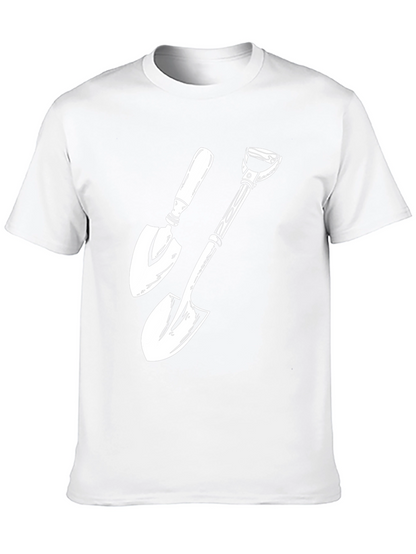 Gardening Shovel T-Shirt - Black Graphic Tee