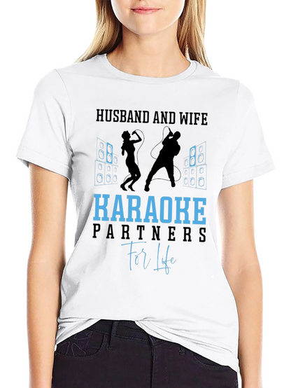 Husband and Wife Karaoke Partners T-Shirt