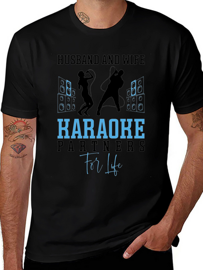 Husband and Wife Karaoke Partners T-Shirt