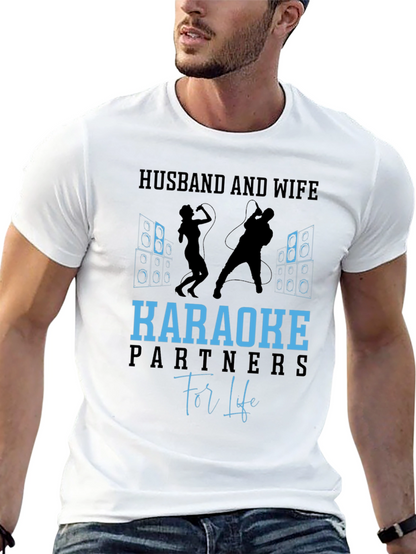 Husband and Wife Karaoke Partners T-Shirt