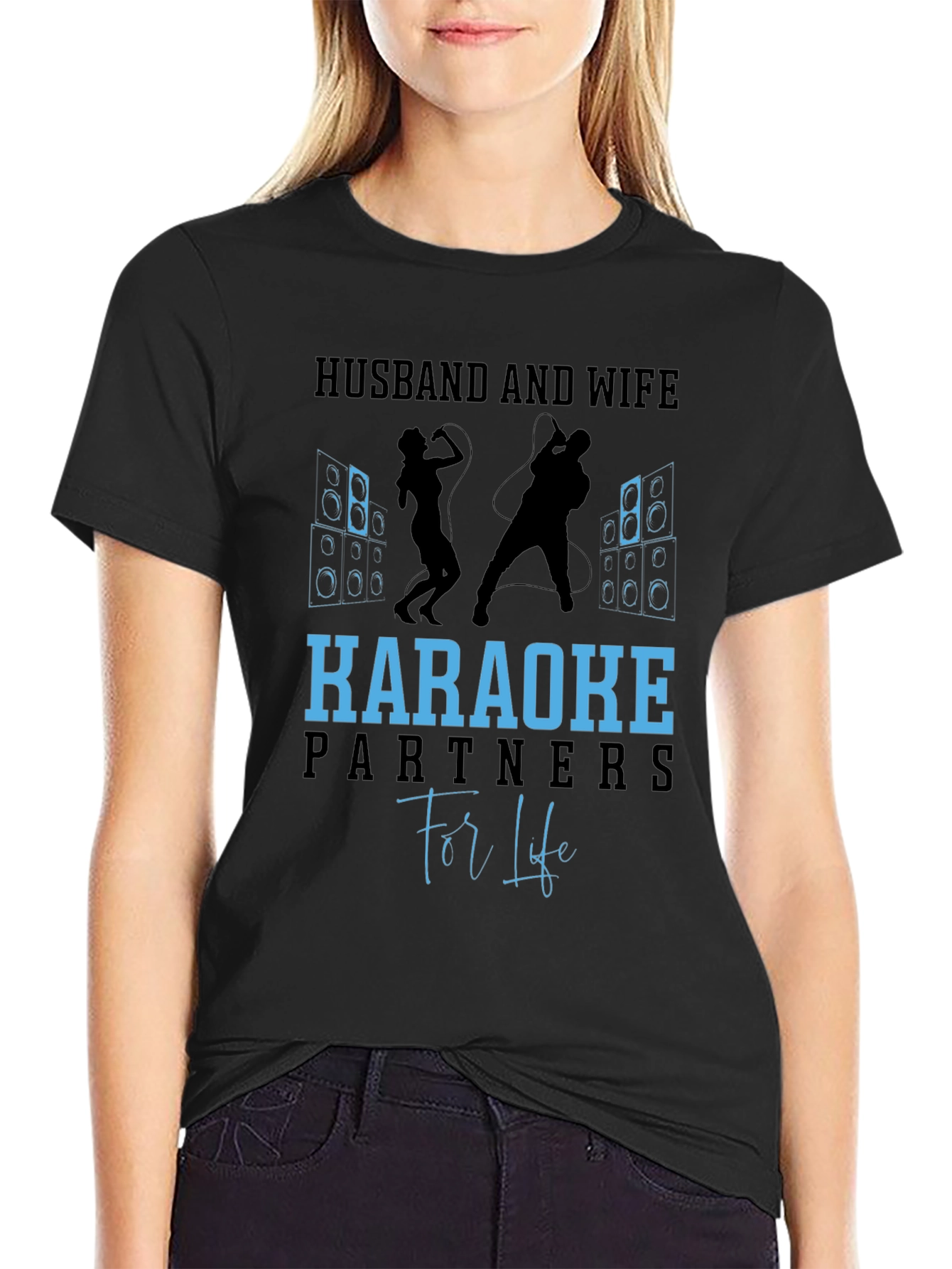 Husband and Wife Karaoke Partners T-Shirt