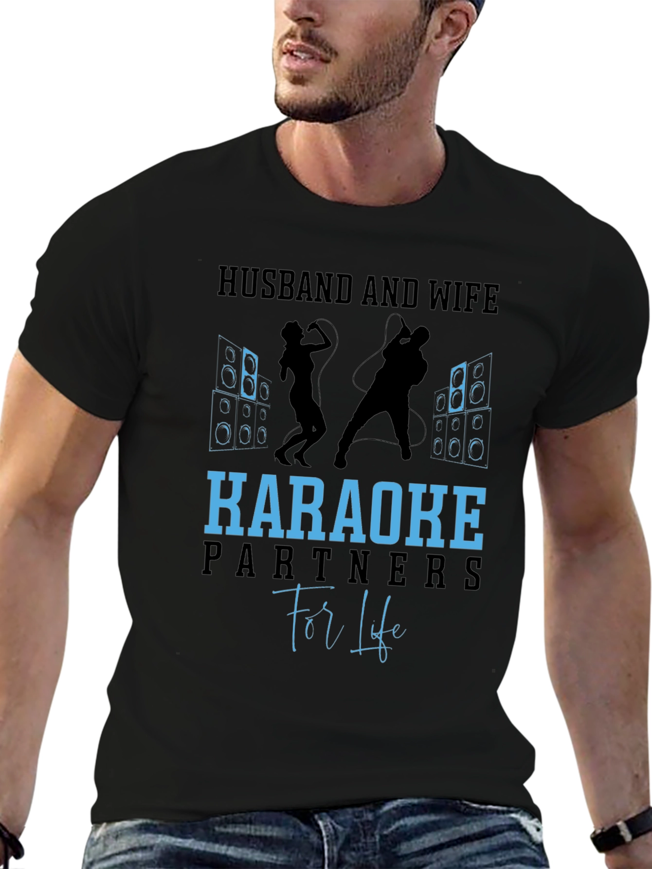 Husband and Wife Karaoke Partners T-Shirt