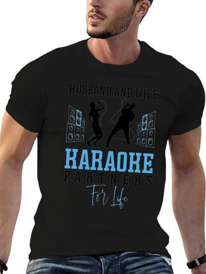 Husband and Wife Karaoke Partners T-Shirt