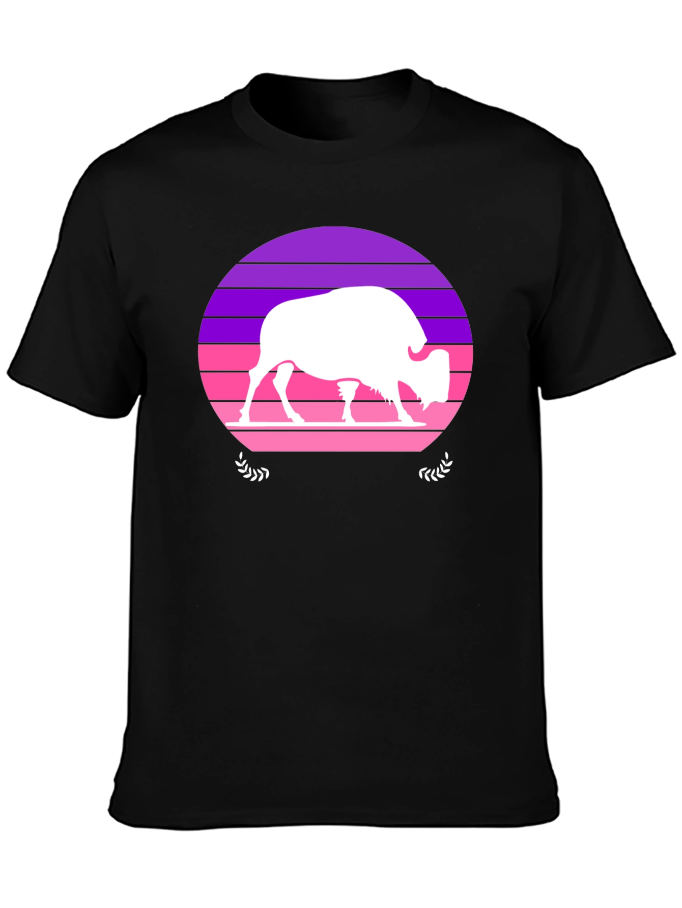 Retro Bison Silhouette T-Shirt
