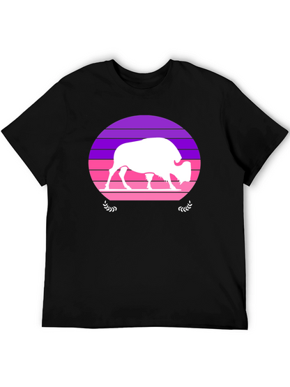 Retro Bison Silhouette T-Shirt