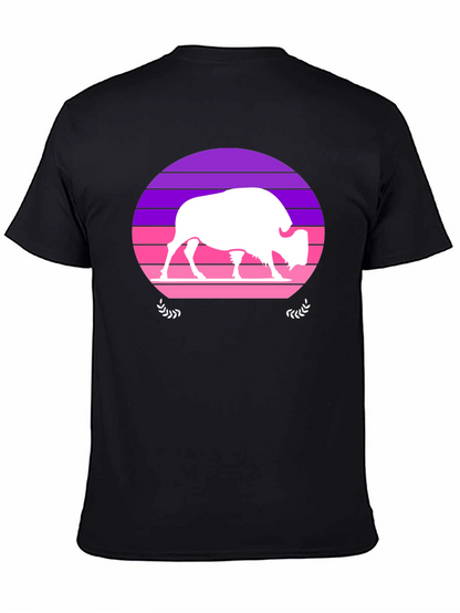 Retro Bison Silhouette T-Shirt