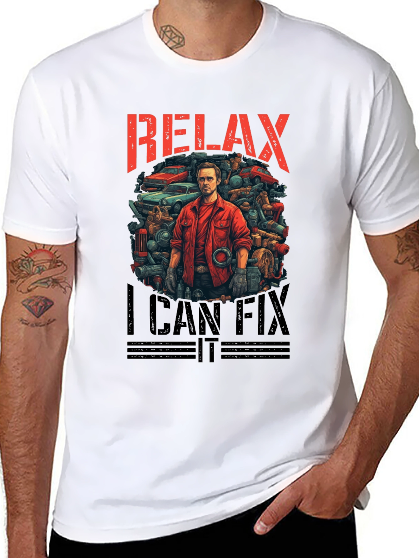 Relax I Can Fix It Mechanic T-Shirt