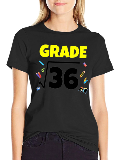 6th Grade T-Shirt - Math Root 36 Design