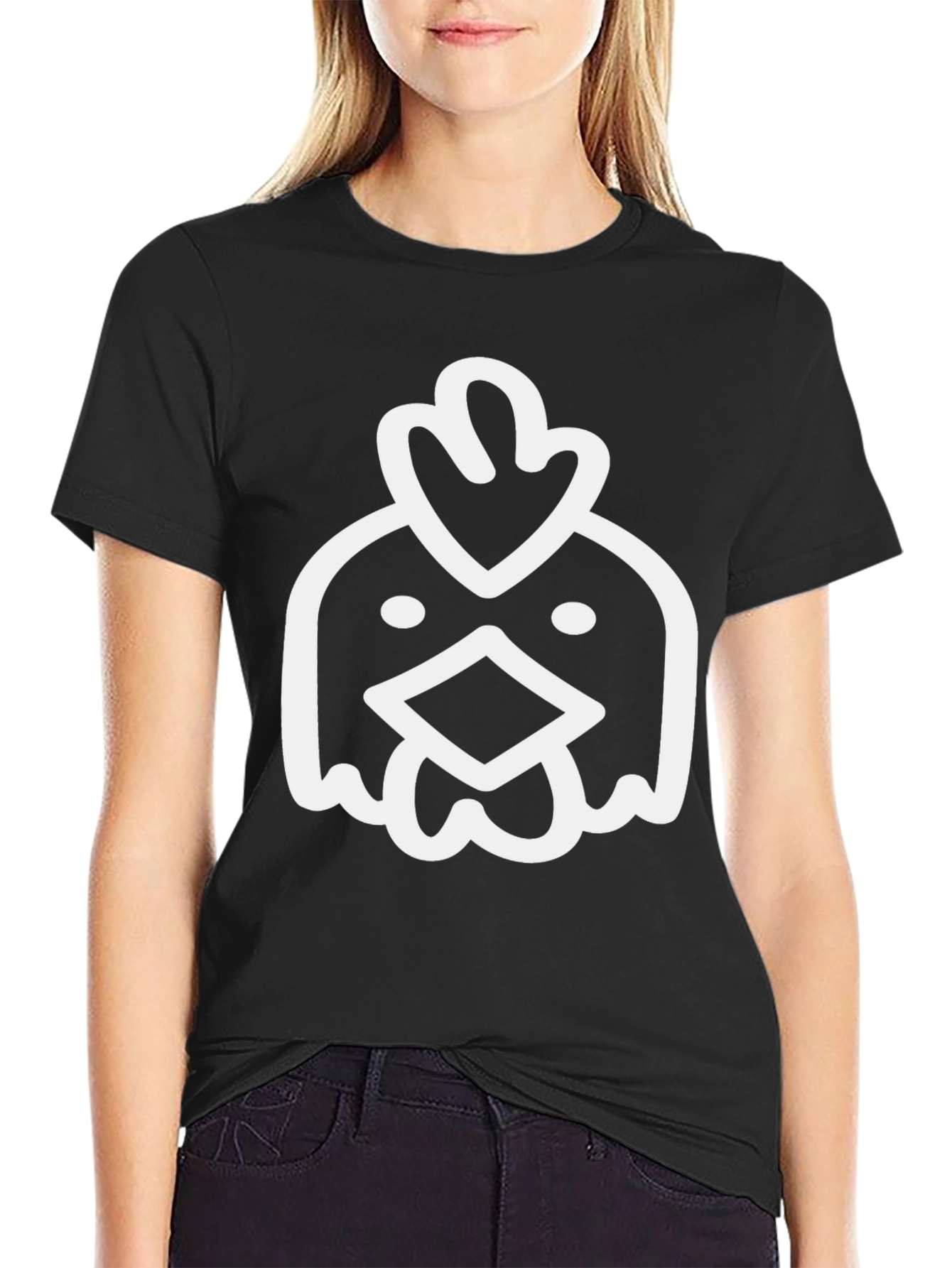Black Chicken Graphic Tee - Stylish & Unique