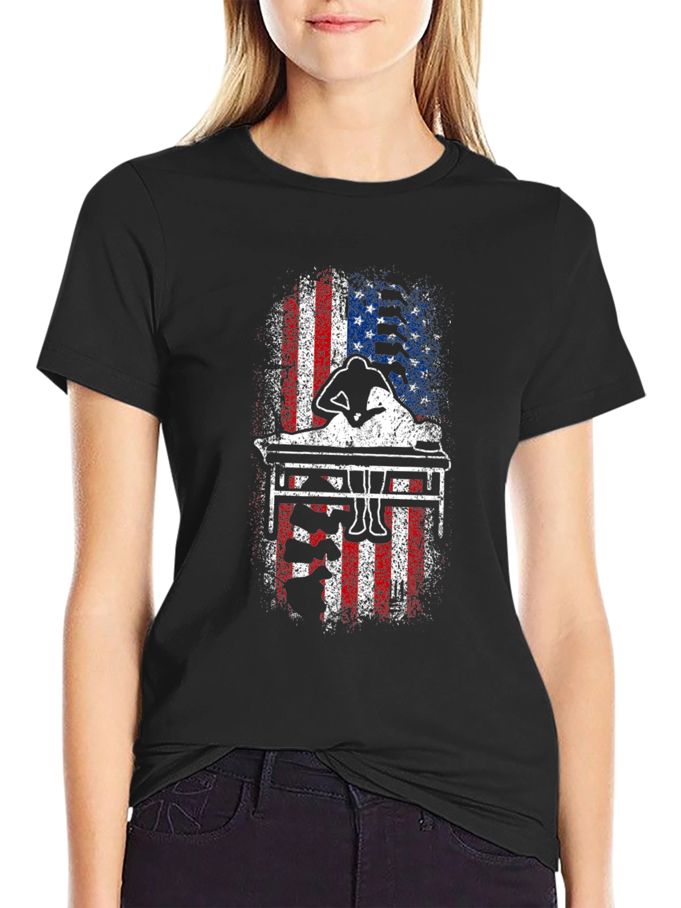 Patriotic Billiards Player T-Shirt