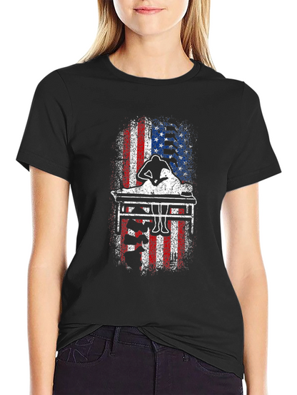 Patriotic Billiards Player T-Shirt