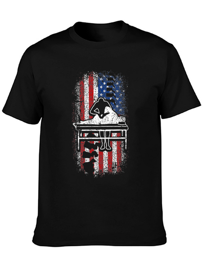 Patriotic Billiards Player T-Shirt