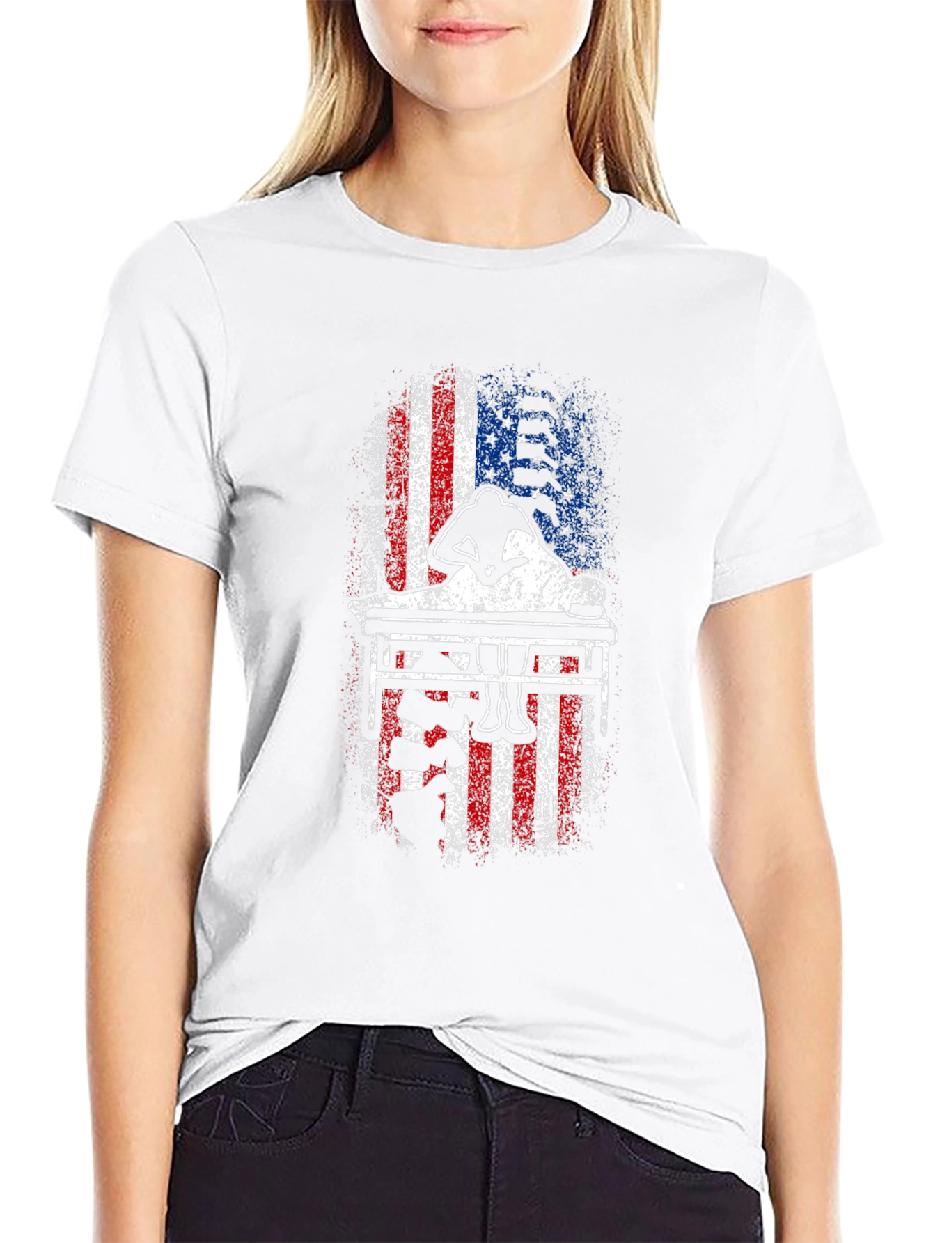 Patriotic Billiards Player T-Shirt
