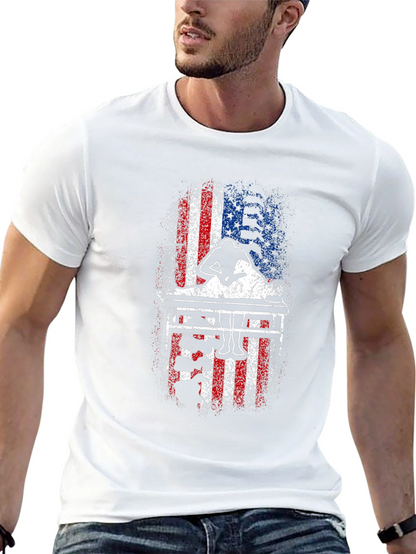 Patriotic Billiards Player T-Shirt