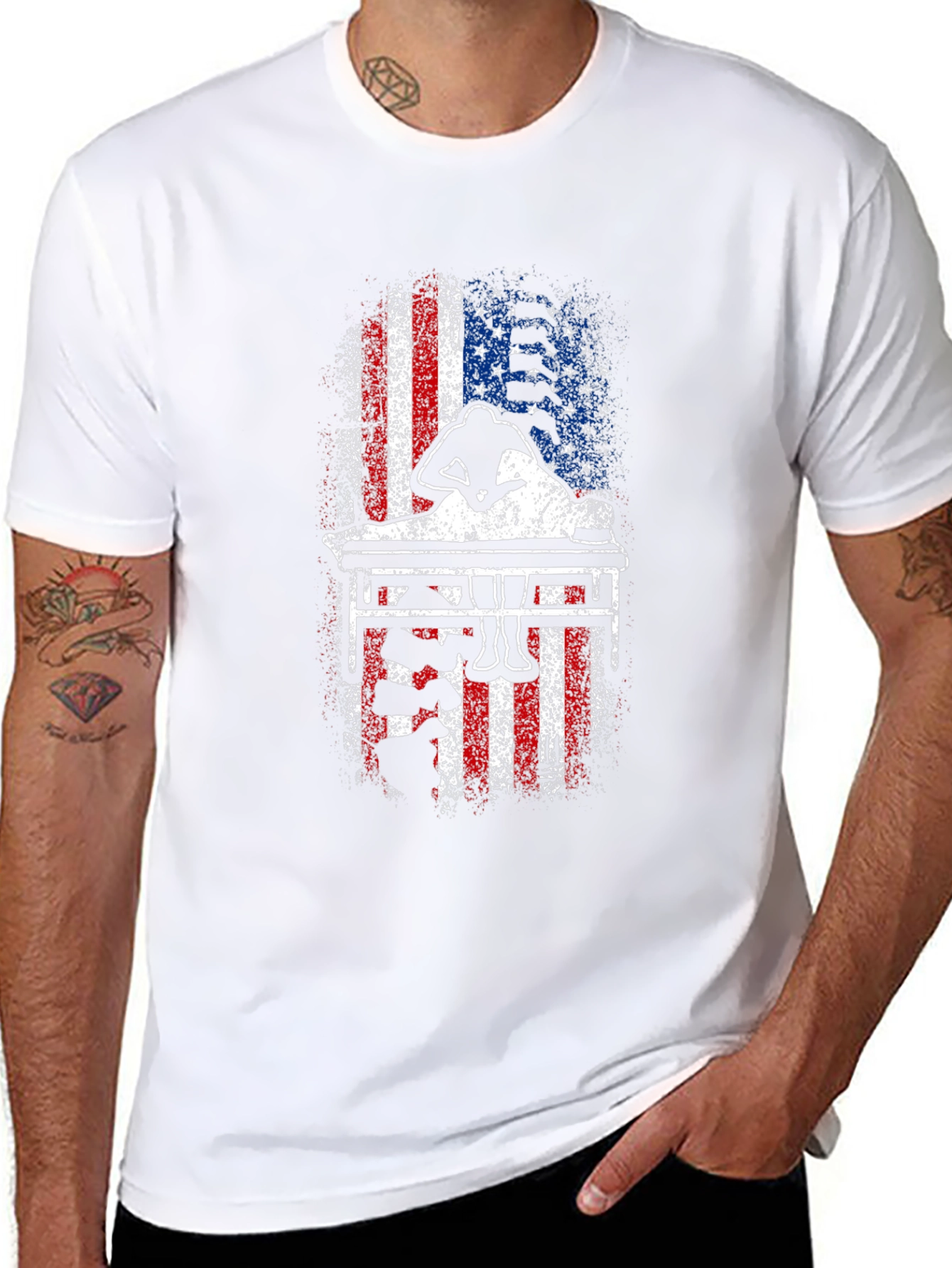 Patriotic Billiards Player T-Shirt
