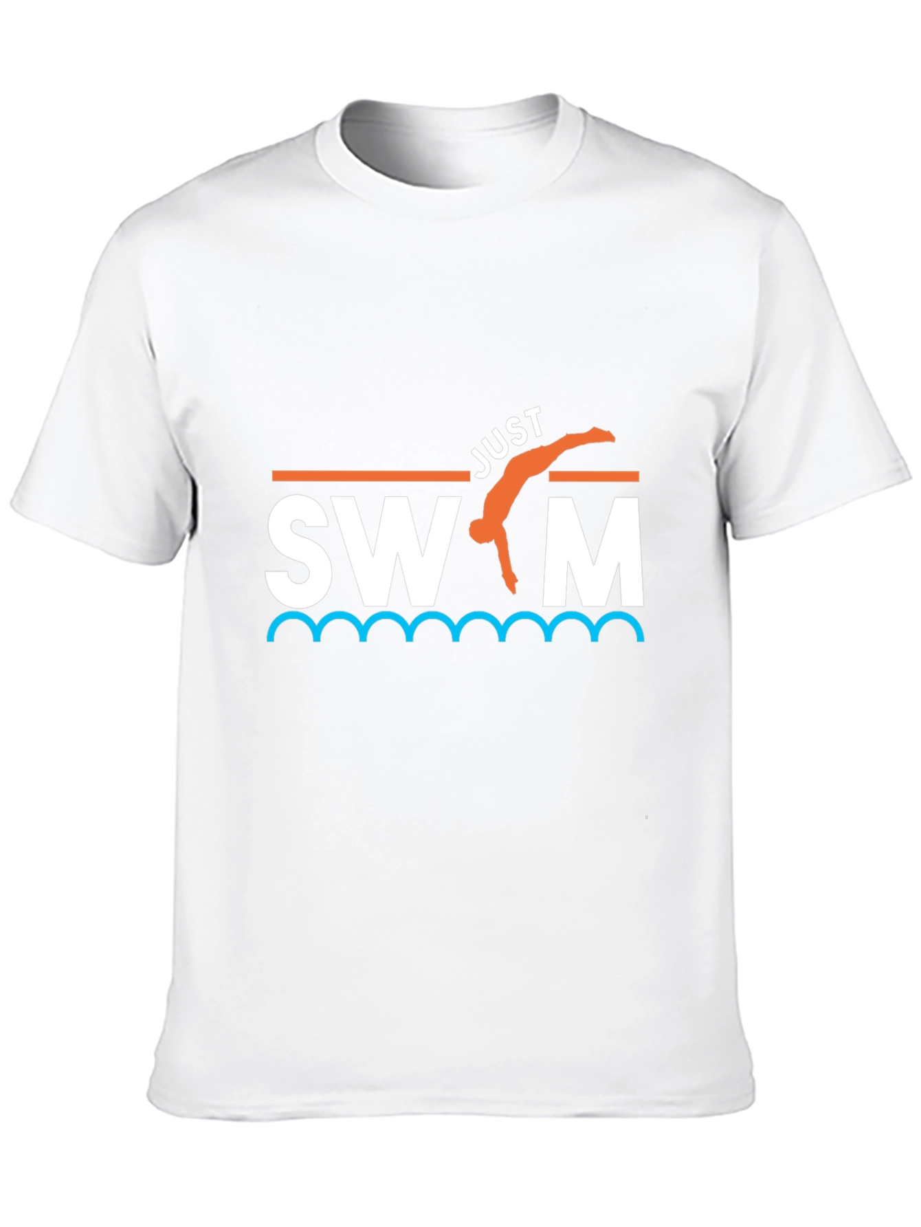 Just Swim T-Shirt - Black Graphic Tee