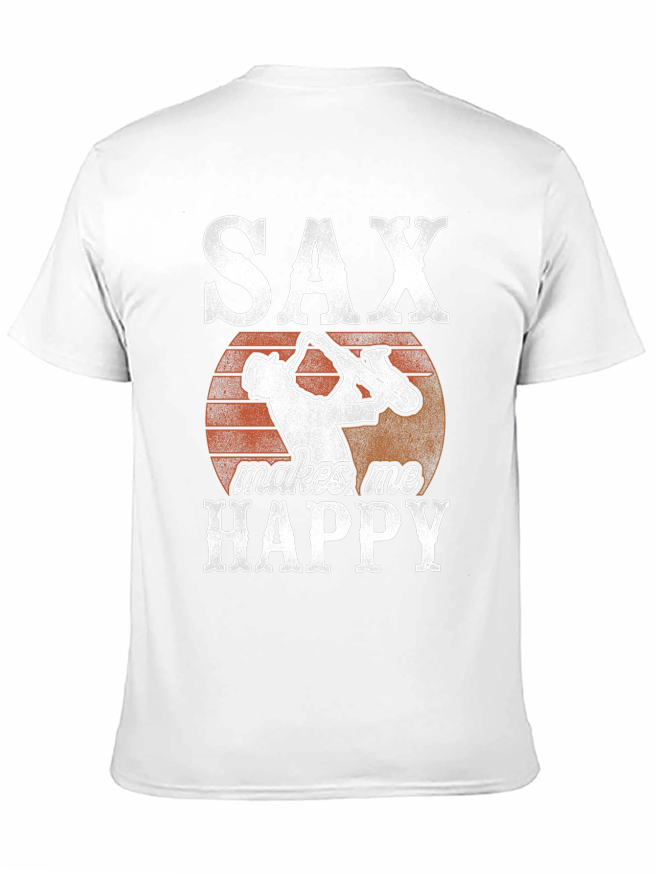 Saxophone T-Shirt: SAX makes me HAPPY Graphic Tee