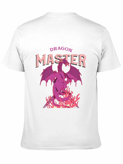 Dragon Master Graphic Tee - Black Cotton T-Shirt