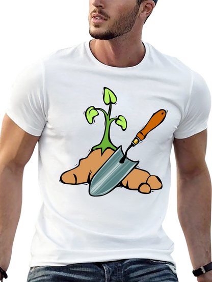 Gardeners Sprout Graphic Tee - Black Cotton T-Shirt