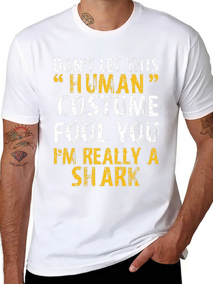 Funny Human Costume Graphic T-Shirt