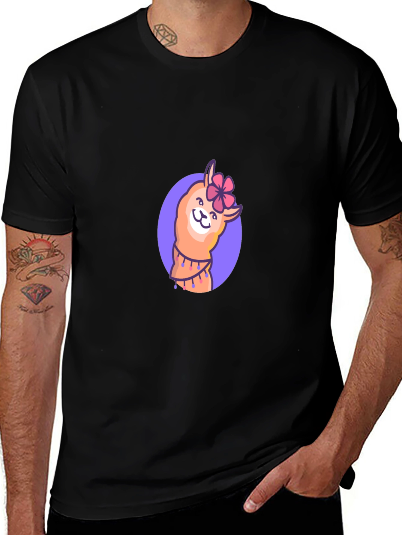 Llama Flower T-Shirt