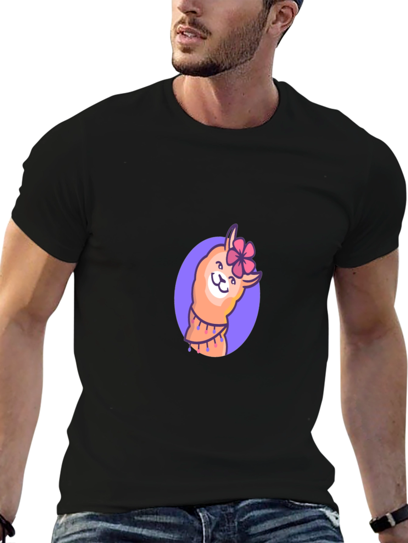 Llama Flower T-Shirt