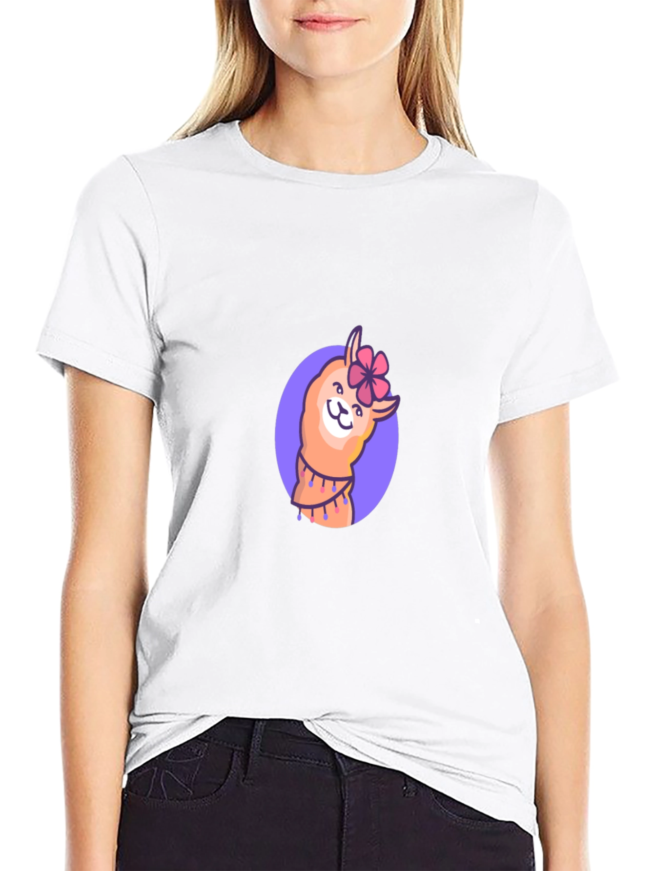 Llama Flower T-Shirt