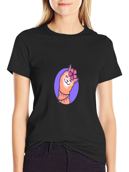 Llama Flower T-Shirt