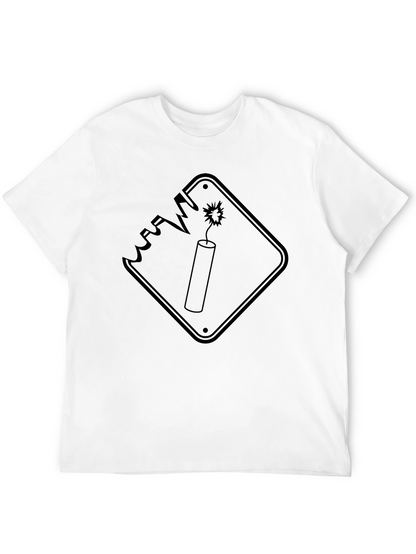 Explosive Style: Black Graphic Tee
