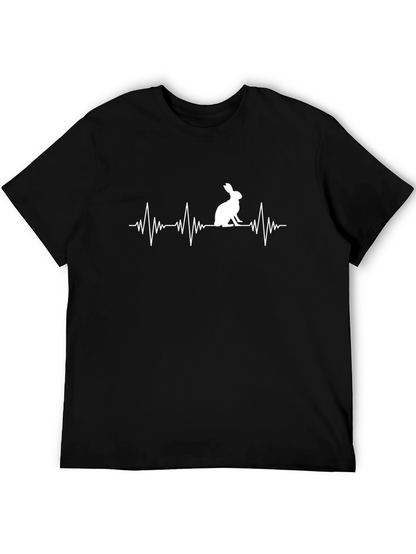 Rabbit Heartbeat Graphic T-Shirt