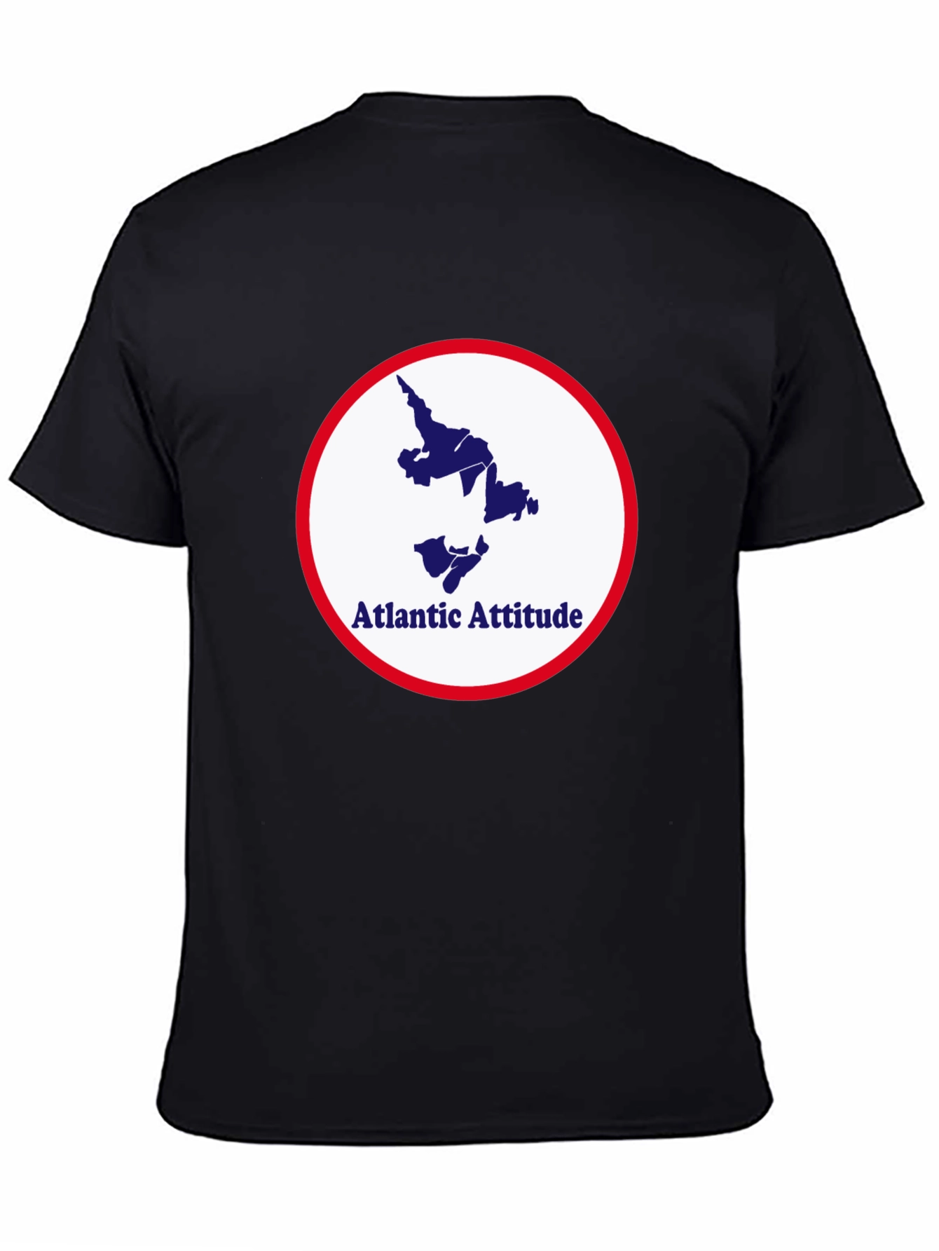 Atlantic Attitude Graphic Tee - Stylish Black T-Shirt