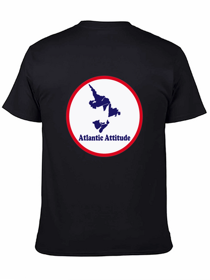 Atlantic Attitude Graphic Tee - Stylish Black T-Shirt
