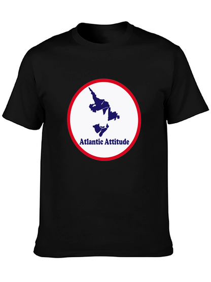 Atlantic Attitude Graphic Tee - Stylish Black T-Shirt