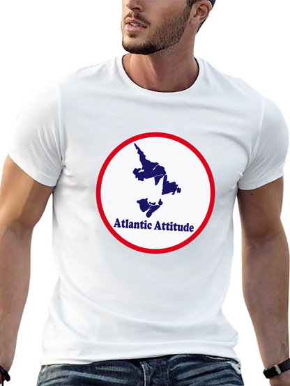 Atlantic Attitude Graphic Tee - Stylish Black T-Shirt