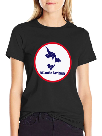 Atlantic Attitude Graphic Tee - Stylish Black T-Shirt