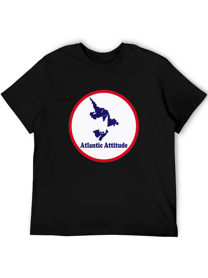 Atlantic Attitude Graphic Tee - Stylish Black T-Shirt