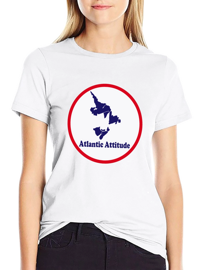 Atlantic Attitude Graphic Tee - Stylish Black T-Shirt
