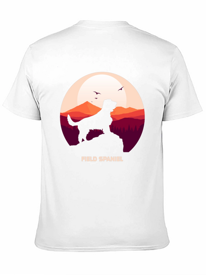 Field Spaniel Silhouette Graphic T-Shirt