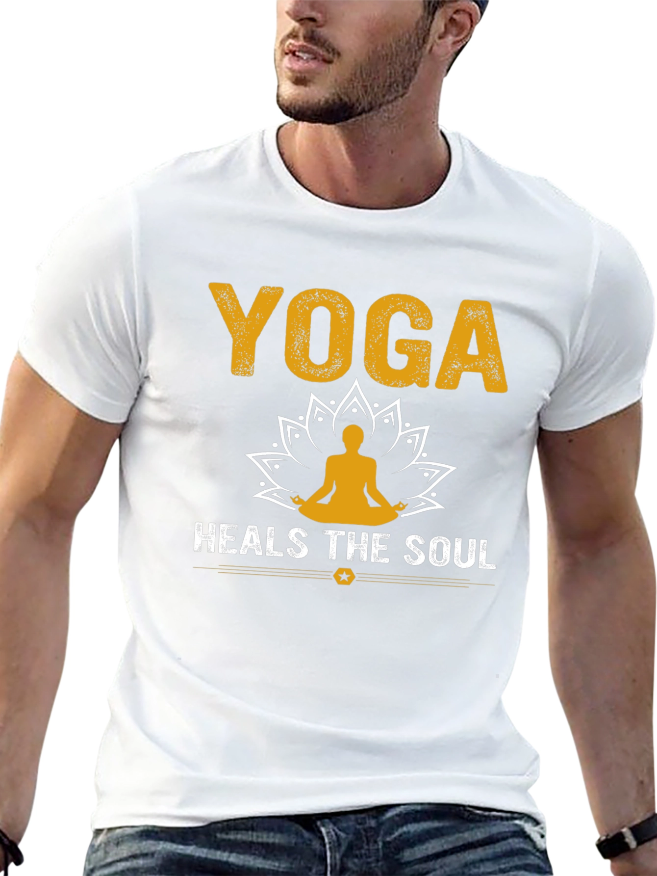 Yoga Heals the Soul T-Shirt Unisex Cotton Tee