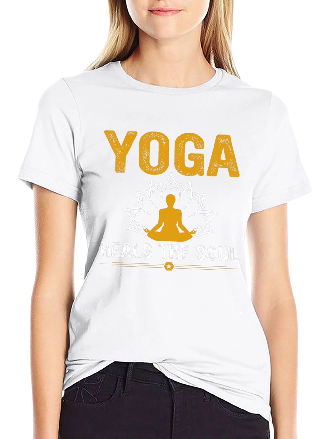 Yoga Heals the Soul T-Shirt Unisex Cotton Tee