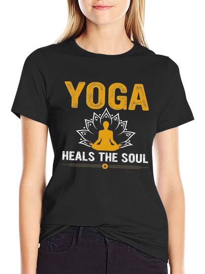 Yoga Heals the Soul T-Shirt Unisex Cotton Tee