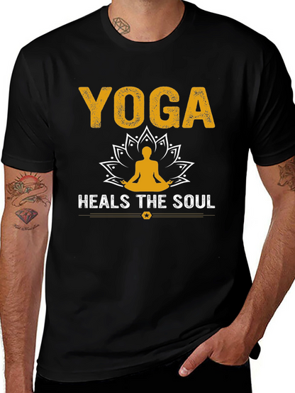Yoga Heals the Soul T-Shirt Unisex Cotton Tee