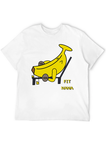 Fit Nana Banana Workout Black T-Shirt