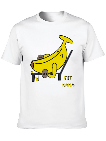 Fit Nana Banana Workout Black T-Shirt
