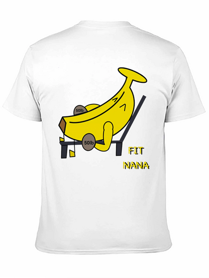 Fit Nana Banana Workout Black T-Shirt
