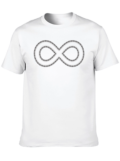 Infinity Piano Keys Graphic Tee - Music Lovers T-Shirt