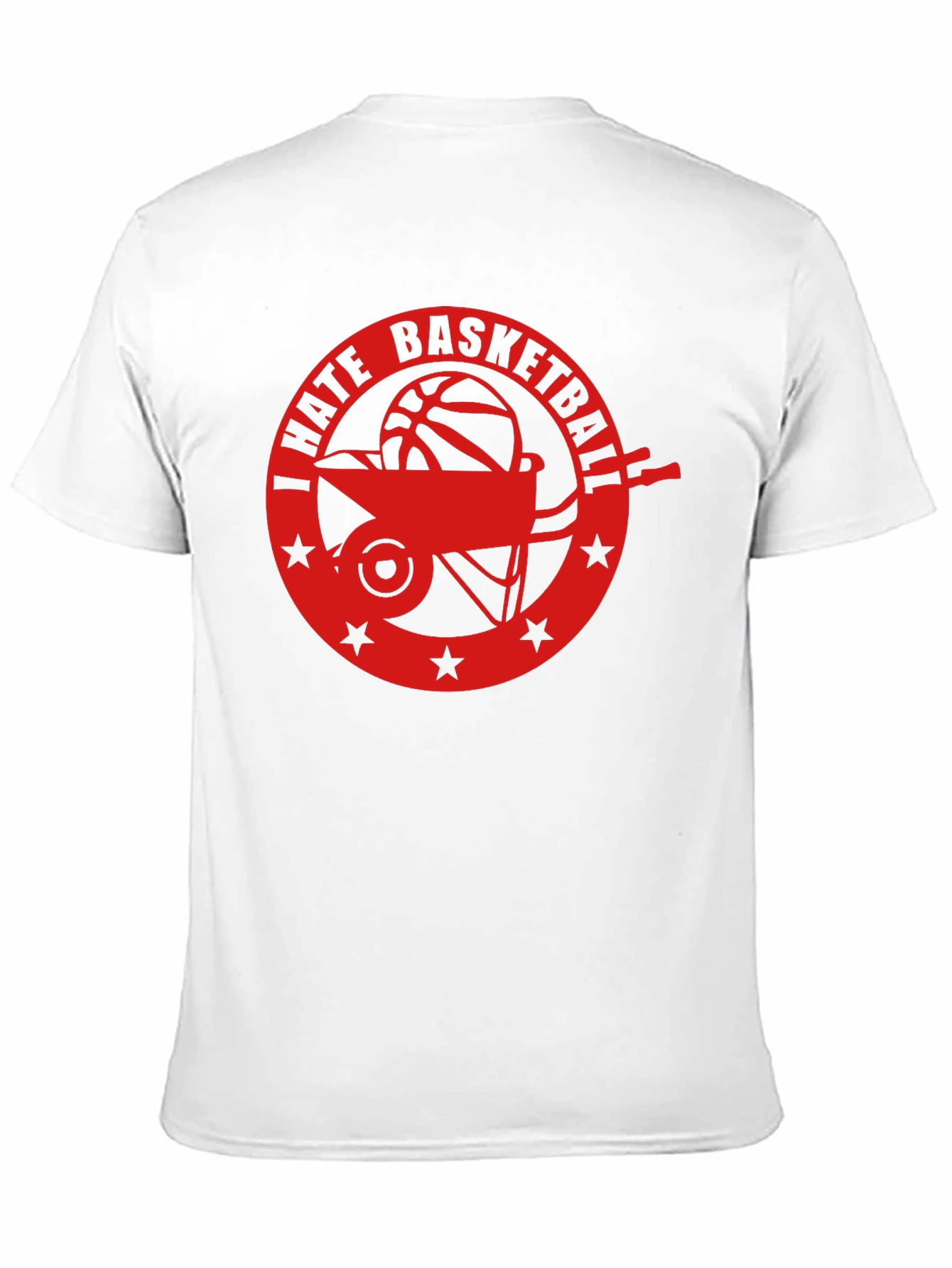 I Hate Basketball Graphic Tee - Black Casual Shirt