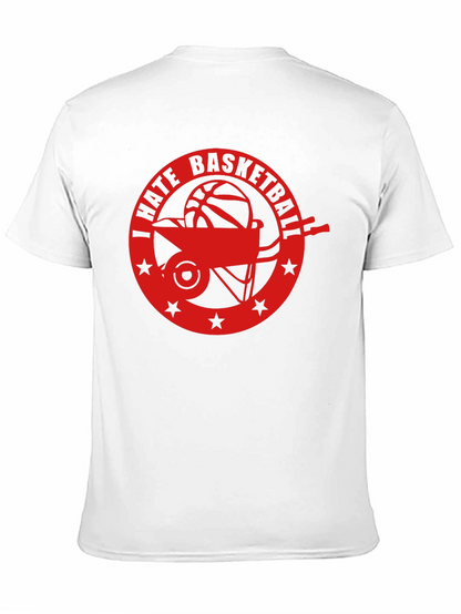 I Hate Basketball Graphic Tee - Black Casual Shirt