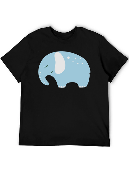 Cute Sleeping Elephant Graphic Tee